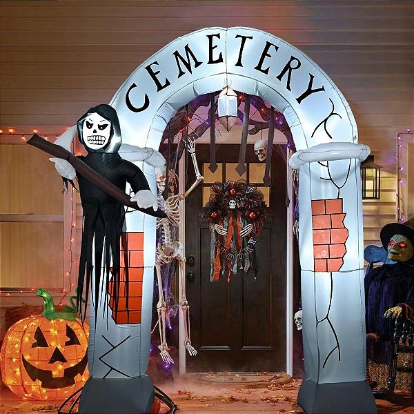 Inflável Halloween Portal Cemitério 2.5m