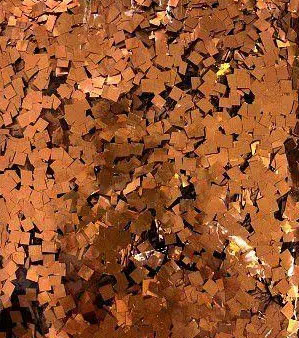 Mini Confete Metalizado Para Balao Bubble Bexiga - Laranja - 15g