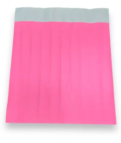 Pulseiras De Identificação Baladas Festas Eventos - Rosa - 50 Unidades