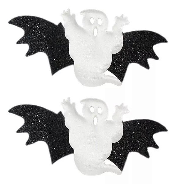 Par Presilhas Halloween Acessórios Luxo Fantasmas