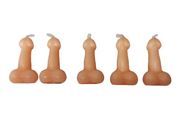 Vela Erótica Divertida 4cm - 5 Unidades