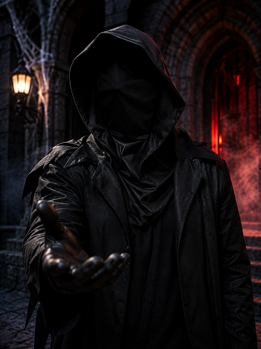 Máscara Com Capuz Morte Halloween