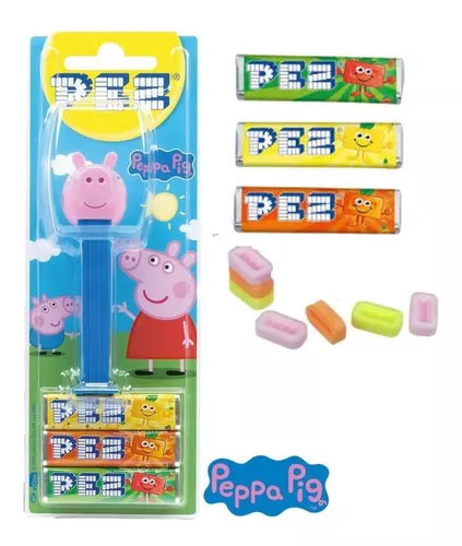 Pastilhas Pez Peppa Pig com Dispensers 25,5 G