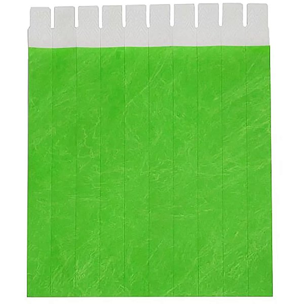 Pulseiras De Identificação Baladas Festas Eventos - Verde Claro - 50 Unidades