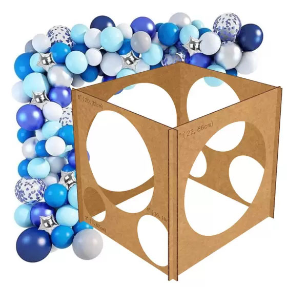 Medidor Desmontável De Bexigas Balões De Festa Bolas / 7 Medidas 3,5" a 9"  Mdf