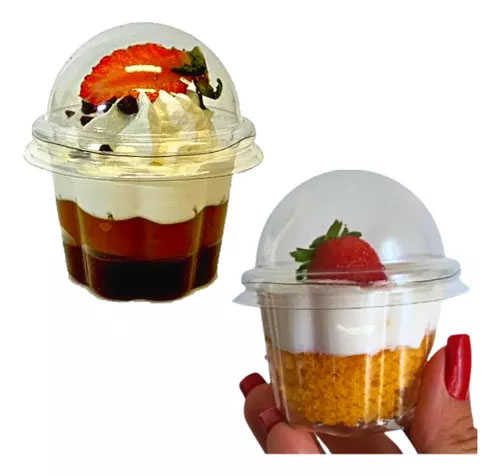 Copo Com Tampa Bolha 100ml - 20 Unidades