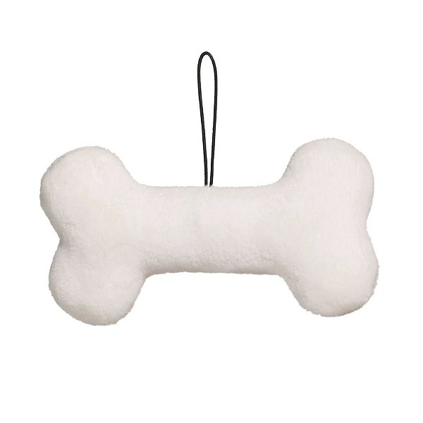 Enfeite para Pendurar Pelúcia Osso de Cachorro - 10cm