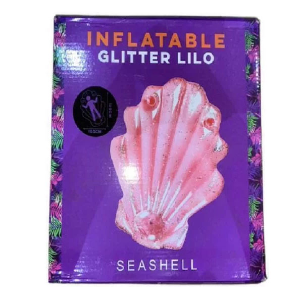 Boia Pool Party Concha Glitter Inflável 160cm - Seashell