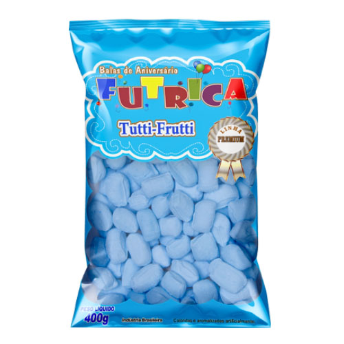 Bala de Coco Tutti-Frutti - 400 Gramas