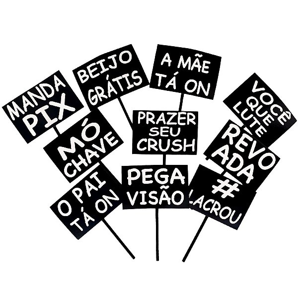Plaquinha Divertida Frases Funk Festa Balada