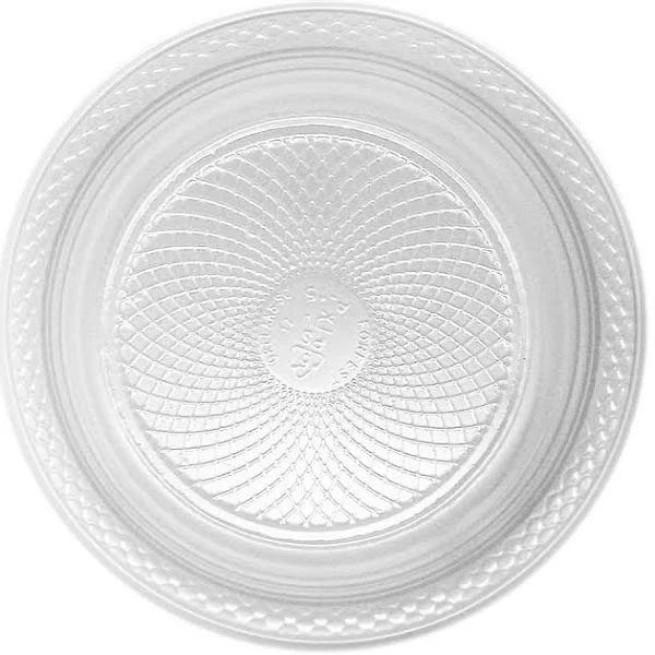 Prato Plástico Biodegradável Branco 18cm - 10 Unidades