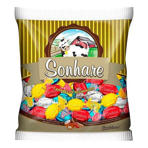 Bala Recheada Sortida Sonhare 400g