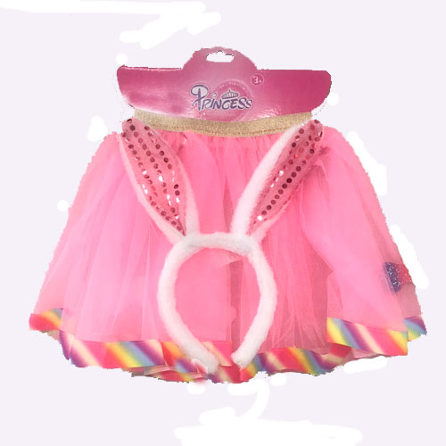 Kit Coelhinha Infantil saia e Tiara