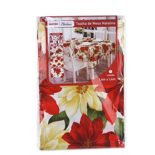 Toalha de Mesa 140x140cm Estampas Sortidas Natal
