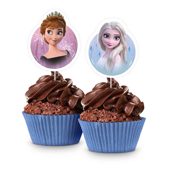 Picks Para Doces Festa Frozen 12cm - 8 Unidades