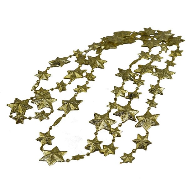 Cordão de Natal Estrelas - 1,8m