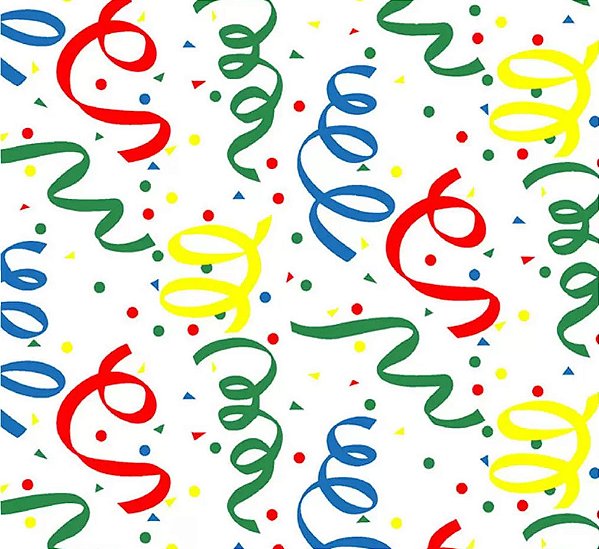 Tnt Estampado Serpentina Colorido - 1,00 x 1,40 M