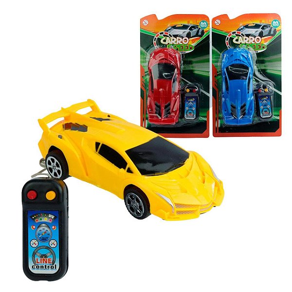 Carrinho de Controle Remoto com Fio Speed Color