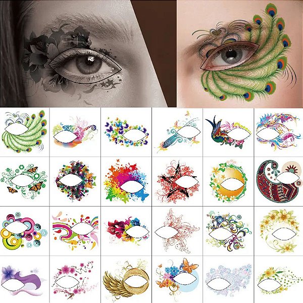 Adesivo de Tatuagem de Olho Externo - Sortidos - 1 Unidade
