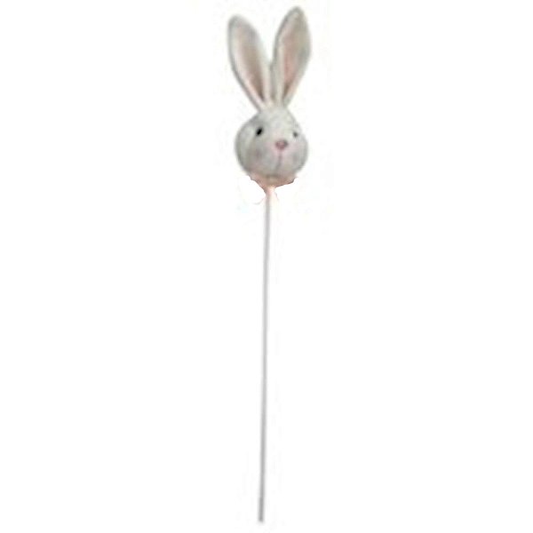 Pick Decorativo Cabeça de Coelho 53cm - 1 Unidade