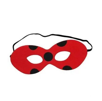 Máscara Joaninha Vermelho e Preto