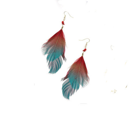 Brincos De Pena Hippie Índio Carnaval (Modelos e Cores Sortidos)