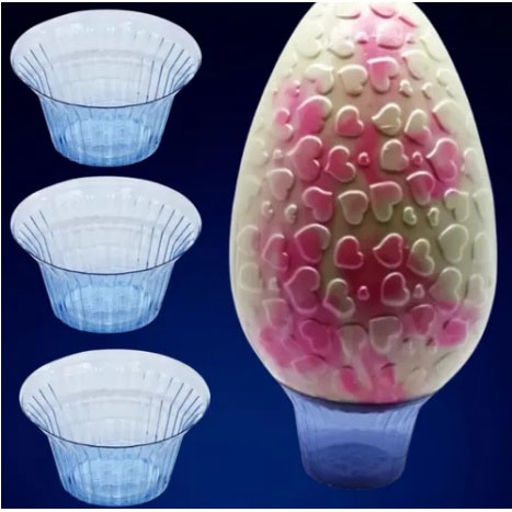 Suporte para Ovos de Páscoa (750 a 1000g) - 10 Unidades