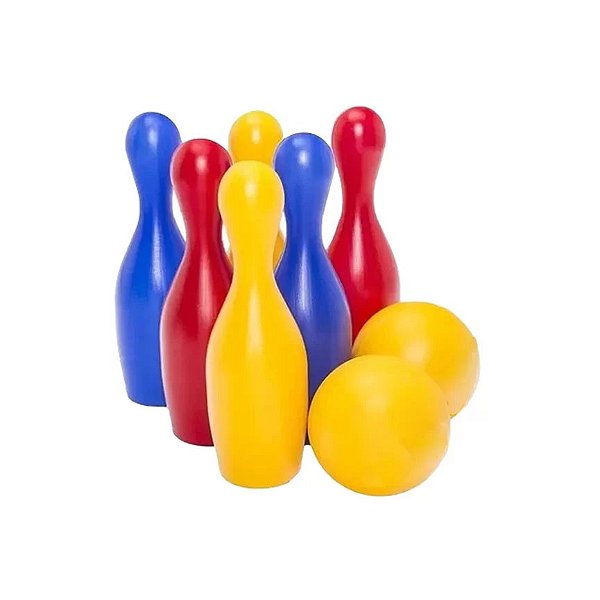 Mini Boliche 6 Pinos e 2 Bolas