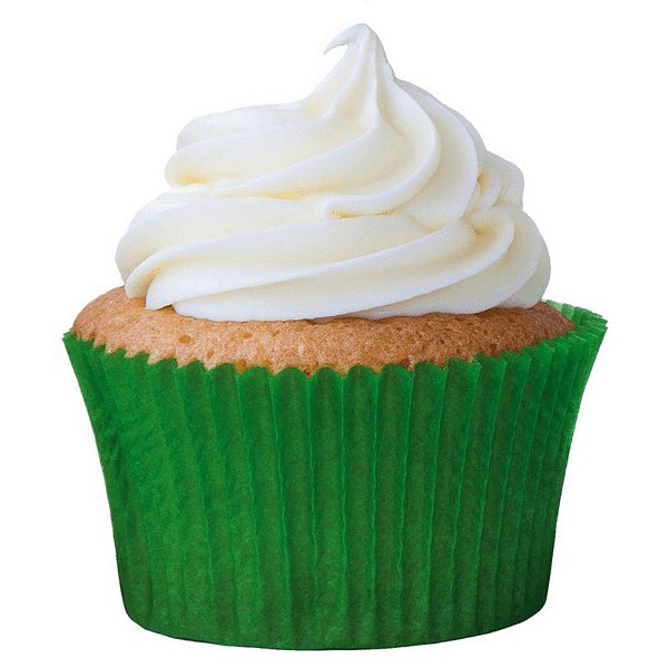 Forma para Cupcake Verde Escuro - 45 Unidades