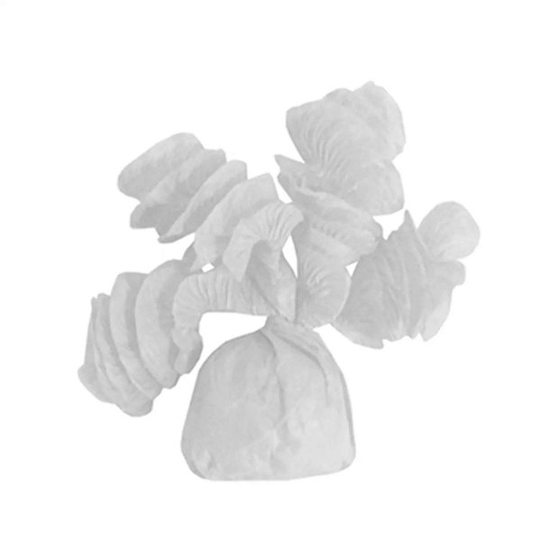 Papel de Bala Rococó Branco 8cm x 35 cm - 40 unidades
