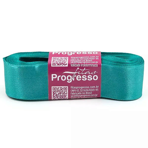 Fita Cetim Simples 38mmx10metros - Azul Turqueza