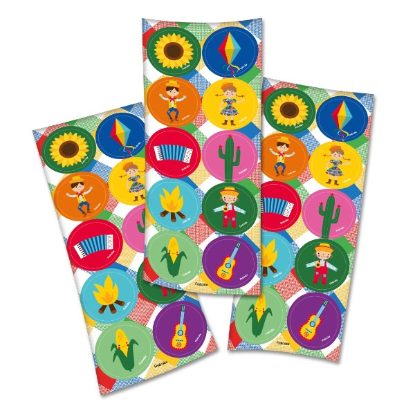 Adesivo Decorativo Festa Junina mod.6 - 3 Cartelas