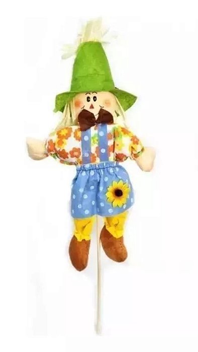 Enfeite Espantalho No Palito Festa Junina - 60cm