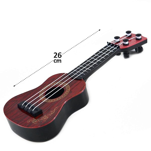 Mini Cavaquinho de Plástico Infantil POP Star - 25cm