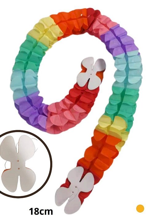 Guirlanda de Papel Colorido Festa Junina - 3 Metros