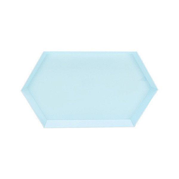 Bandeja Prisma para Doces e Salgados 30x18x2,5cm - Azul - 1 Uniddade