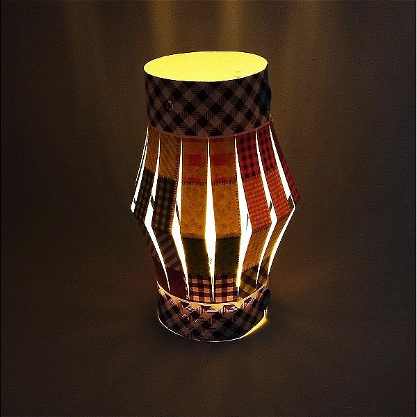 Enfeite Lanterna De Papel Festa Junina 25x13cm - 4 Unidades