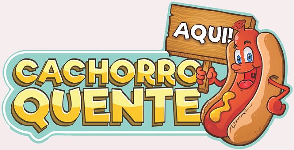 Placa Decorativa Sinalização Barraca Cachorro Quente - 48cm x 24cm