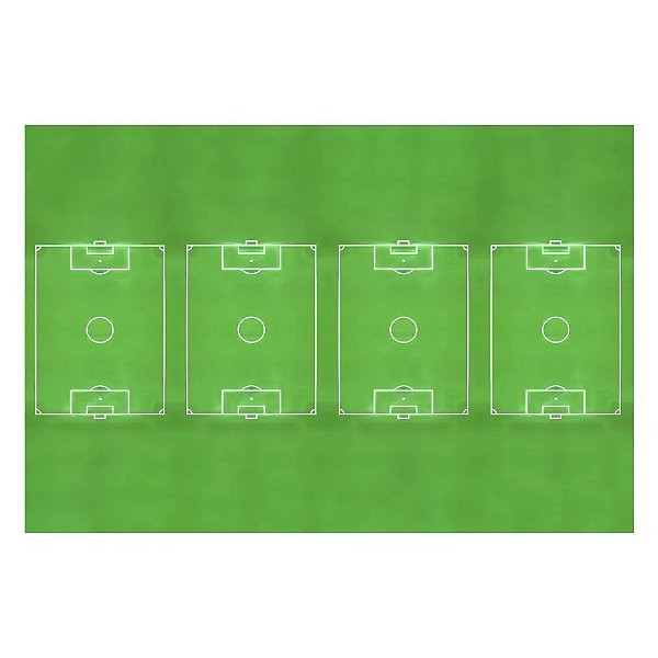 Toalha Plástica de Mesa Principal Festa Futebol - 1,80X1,18 Metros