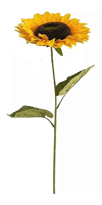 Girassol Artificial Decorativo com Galhos Grande - 50cm