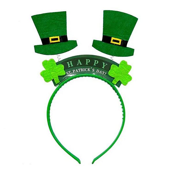 Tiara Saint Patricks Day Cartola Verde