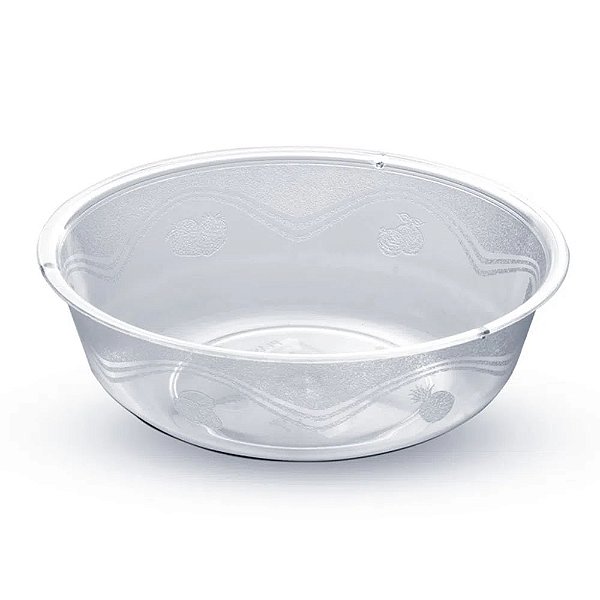 Pote Redondo de Acrílico Transparente - 13cm/335ml - 10 Unidades