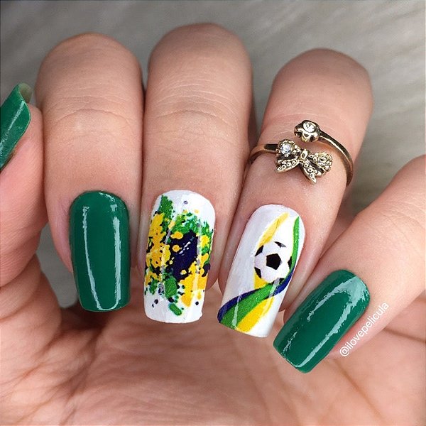 Adesivos 3d Unhas Brasil Sortidos - 60 Adesivos