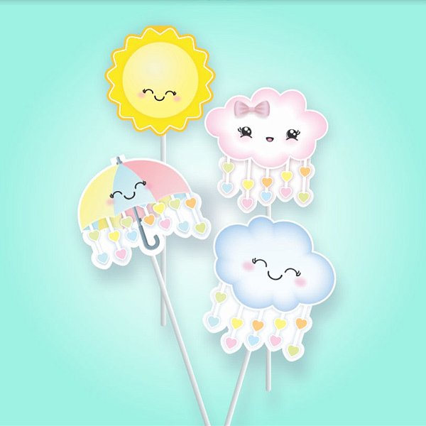 Palito Tempestade de Amor 25cm - 10 Unidades