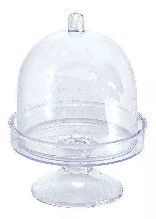 Mini Cúpula Acrílica Transparente 7x6cm - 10 Unidades