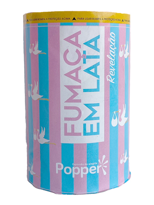 Fumaça Para Chá Revelação Lata Azul