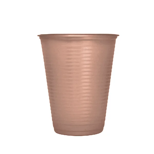 Copo Descártavel BioDegradável 200ml - Rose Gold - 50 Unidades