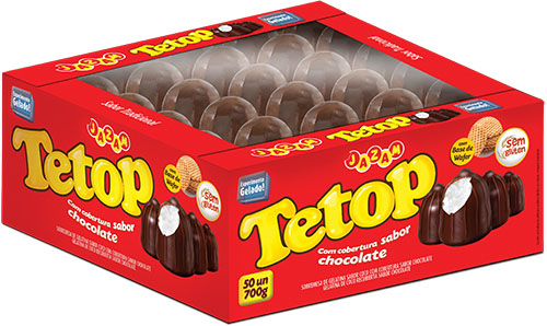 Doce Tetop Chocolate Ao Leite - 50 Unidades