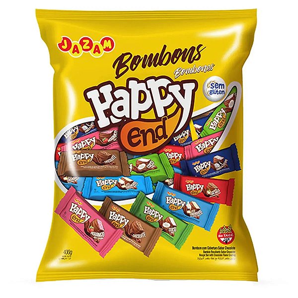 Bombom Sortido Bombones Happy 400 g - 50 Unidades