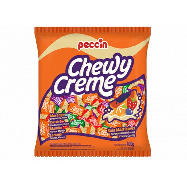 Bala Mastigavel Chewy Creme 400g - Aprox. 100 Unidades